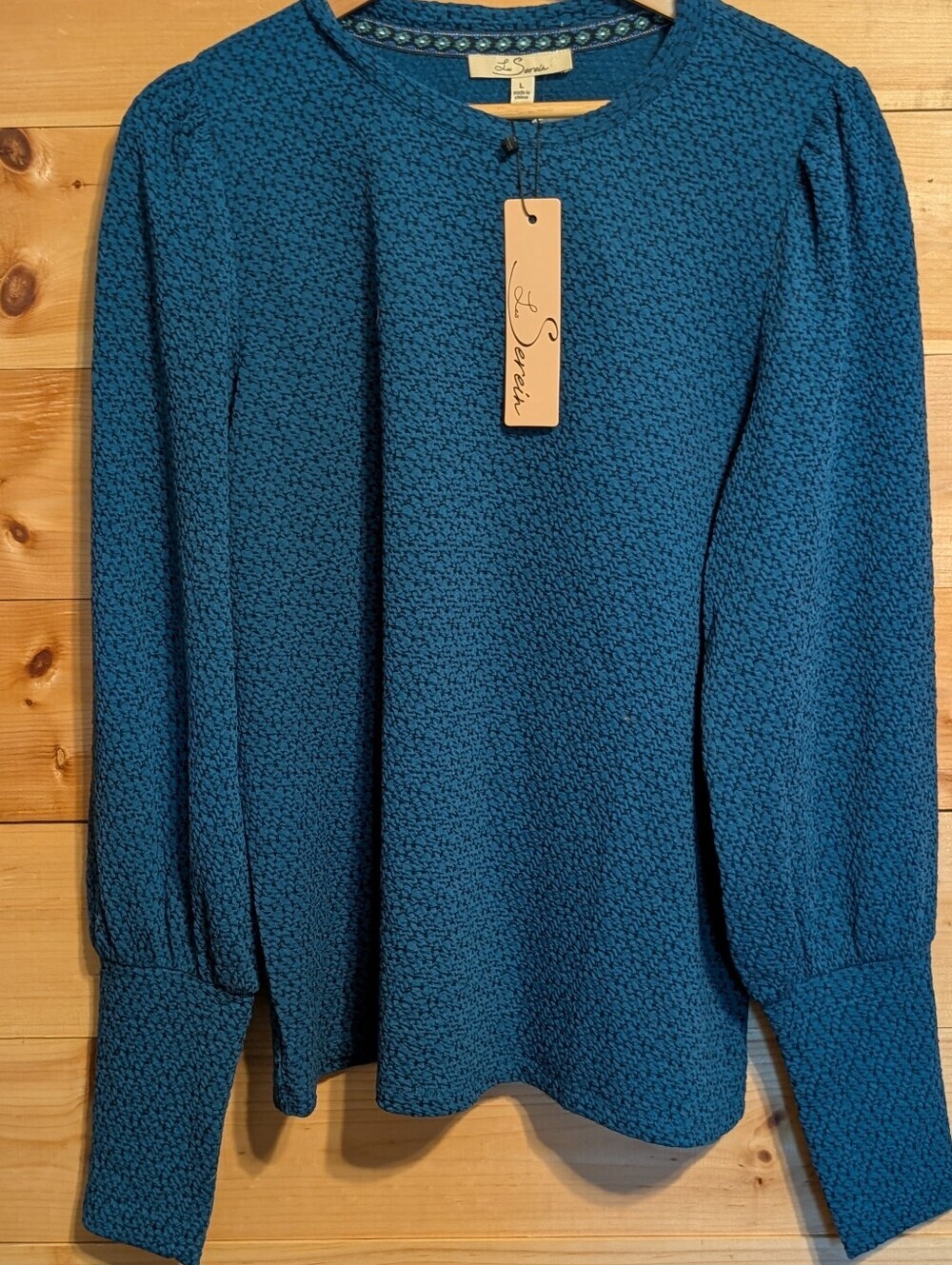 Les Serein CampiansPuff Sleeve Top *Large *NWT